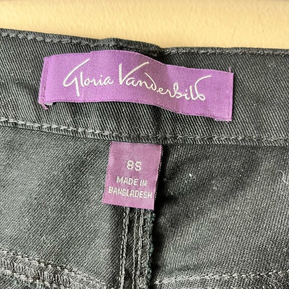 NWT Gloria Vanderbilt Amanda Original Slimming Jean Black Size 8 Short Petite - Picture 10 of 10